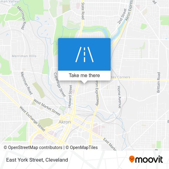 East York Street map