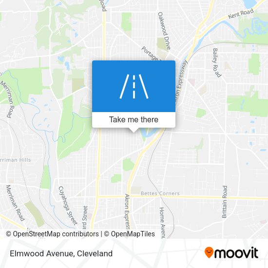 Mapa de Elmwood Avenue