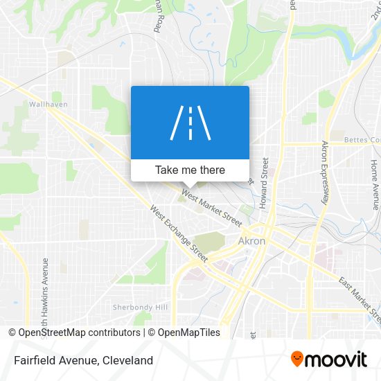 Mapa de Fairfield Avenue