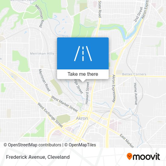 Frederick Avenue map