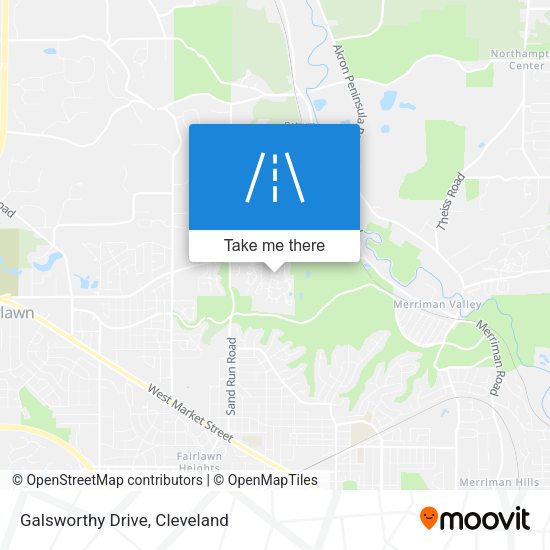 Mapa de Galsworthy Drive