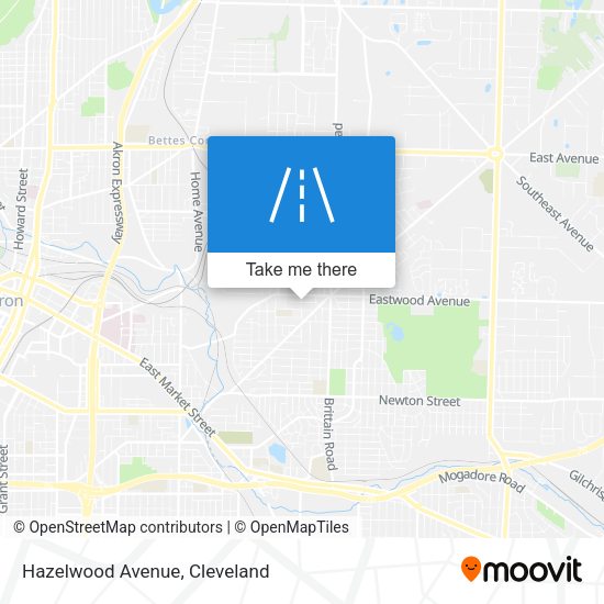 Hazelwood Avenue map