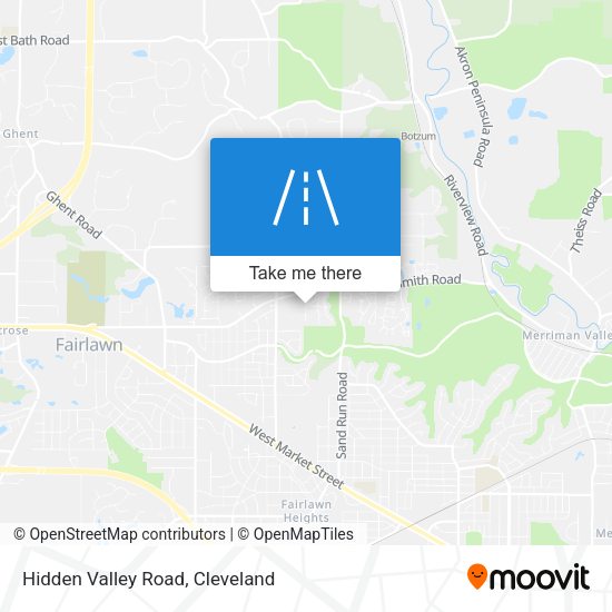 Hidden Valley Road map