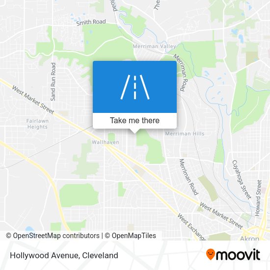 Hollywood Avenue map