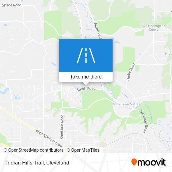 Indian Hills Trail map