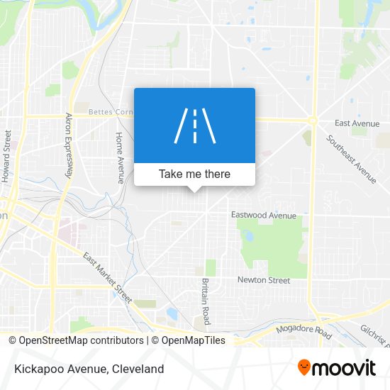 Mapa de Kickapoo Avenue