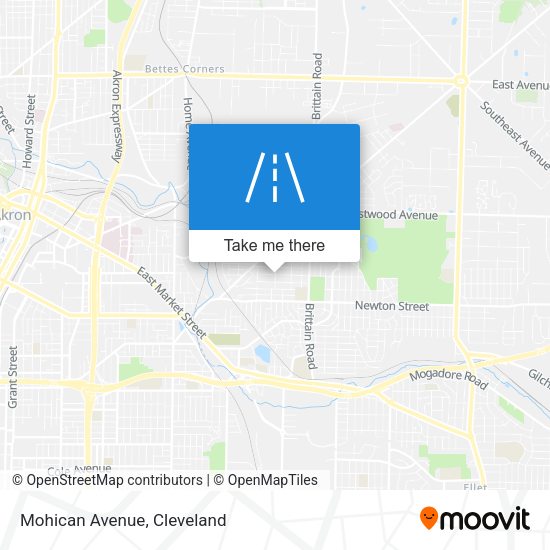 Mohican Avenue map