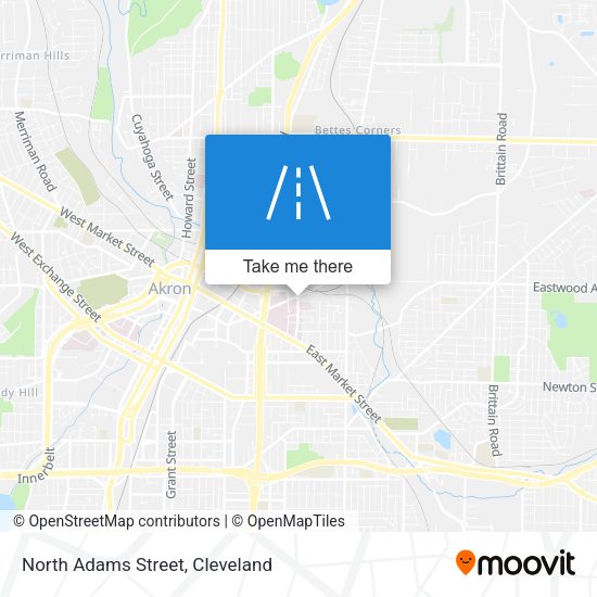 North Adams Street map
