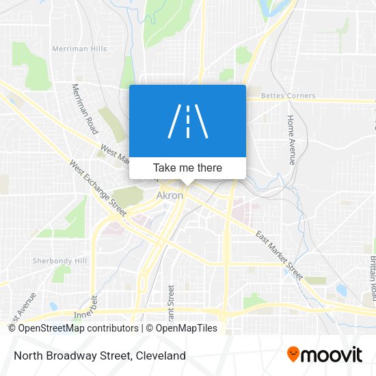 North Broadway Street map