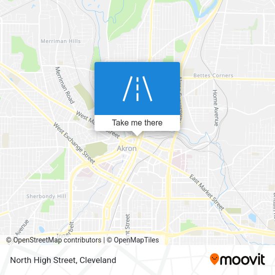 North High Street map