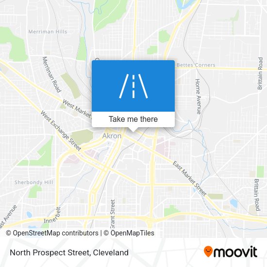 North Prospect Street map
