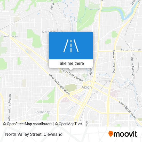 North Valley Street map