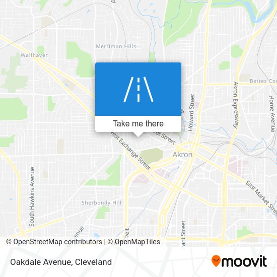Mapa de Oakdale Avenue