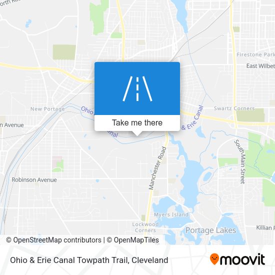 Ohio & Erie Canal Towpath Trail map