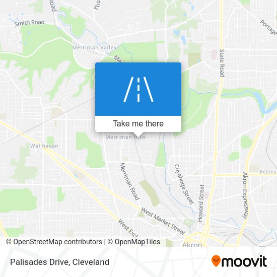 Palisades Drive map