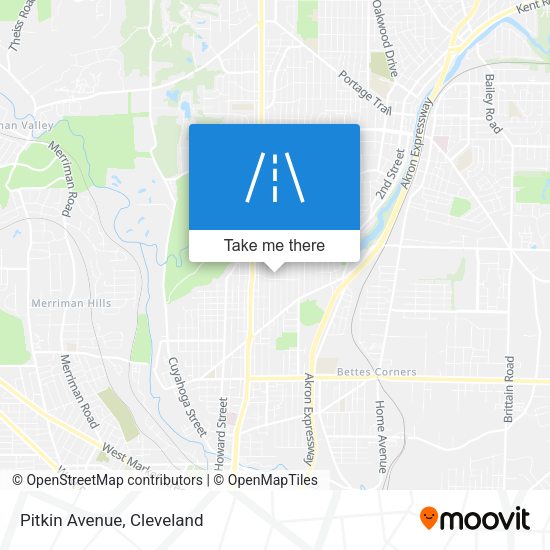 Mapa de Pitkin Avenue