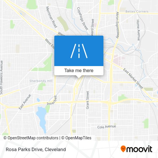 Mapa de Rosa Parks Drive