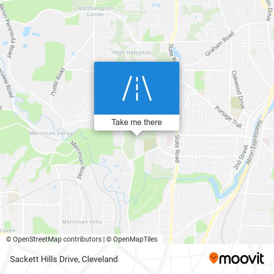 Sackett Hills Drive map