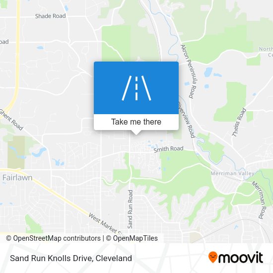 Sand Run Knolls Drive map