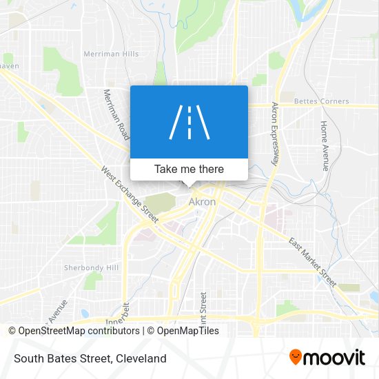 South Bates Street map