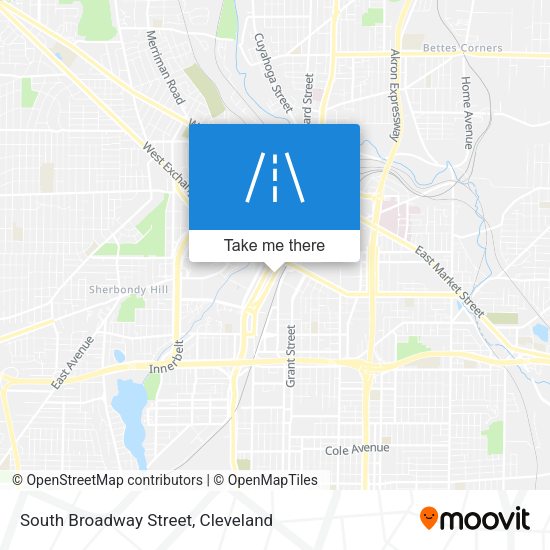 South Broadway Street map