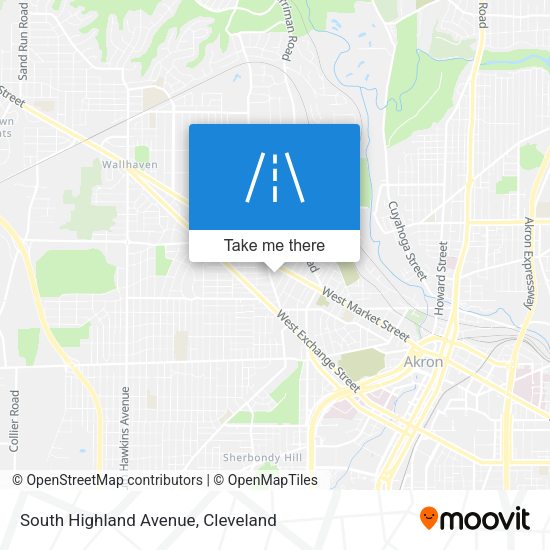 South Highland Avenue map