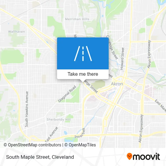 South Maple Street map