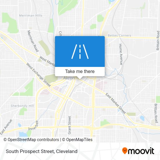 South Prospect Street map