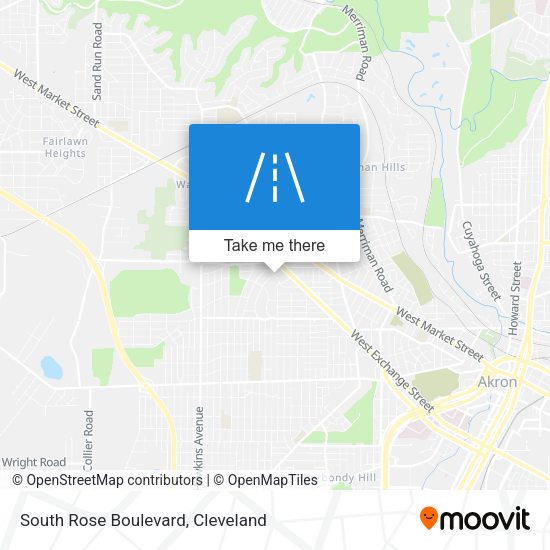 South Rose Boulevard map
