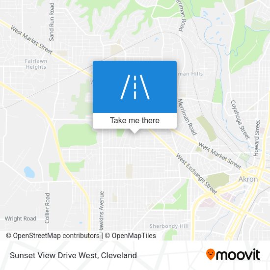 Sunset View Drive West map