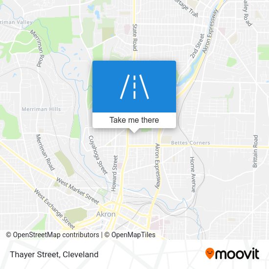 Mapa de Thayer Street