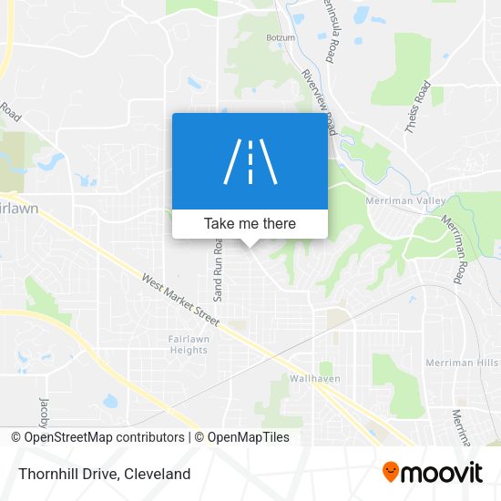 Mapa de Thornhill Drive