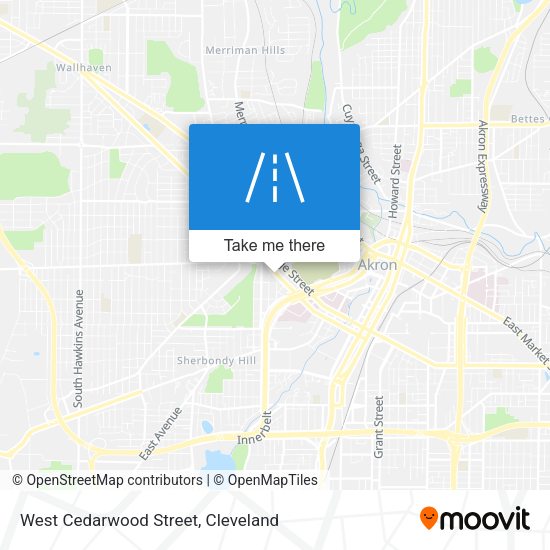 West Cedarwood Street map