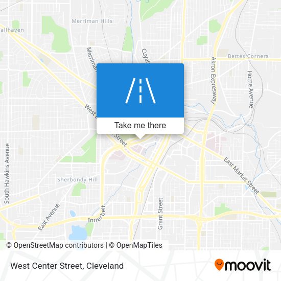 West Center Street map