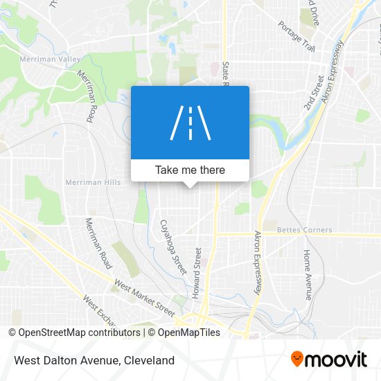 West Dalton Avenue map