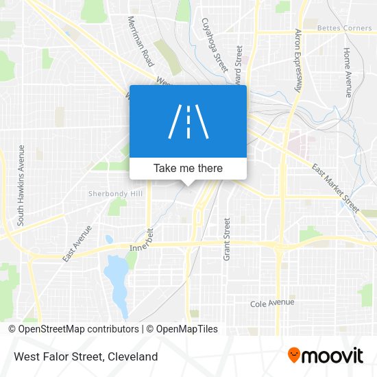 West Falor Street map