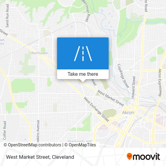 West Market Street map