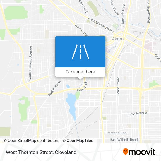 West Thornton Street map