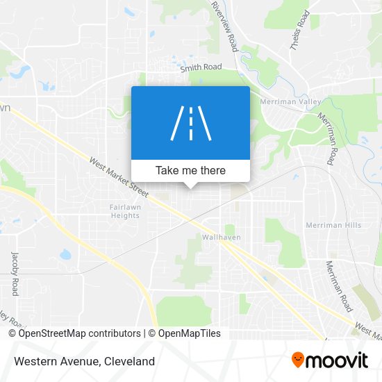 Mapa de Western Avenue