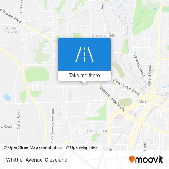 Mapa de Whittier Avenue