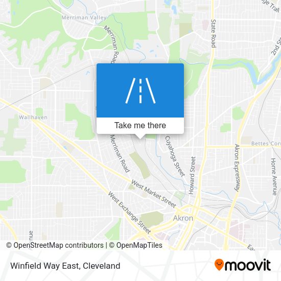 Winfield Way East map