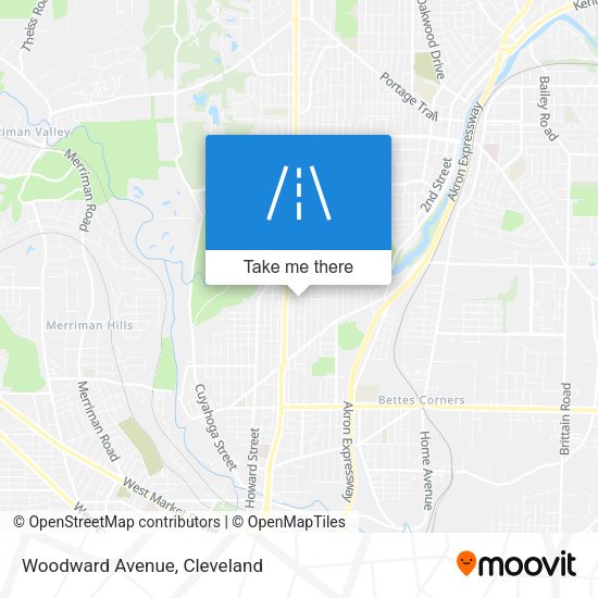 Woodward Avenue map