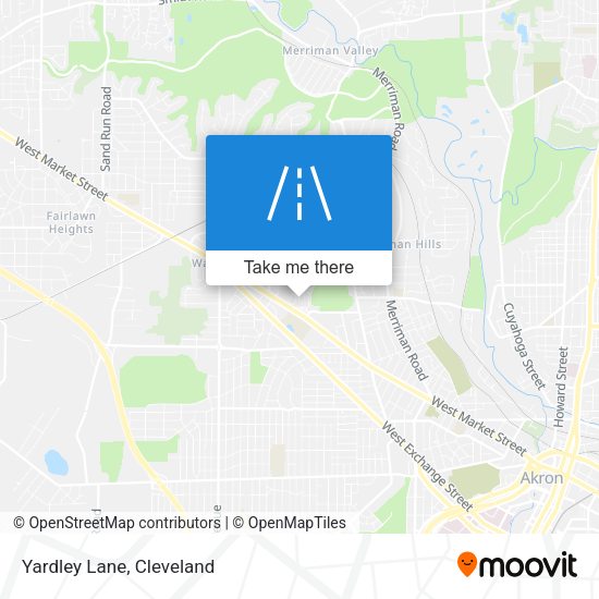 Mapa de Yardley Lane