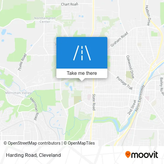 Harding Road map