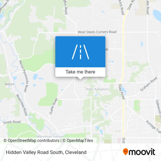 Mapa de Hidden Valley Road South