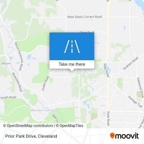 Prior Park Drive map