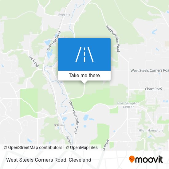 West Steels Corners Road map