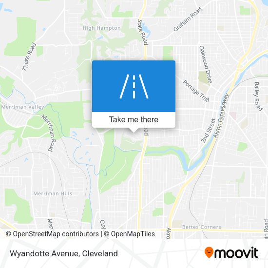 Wyandotte Avenue map