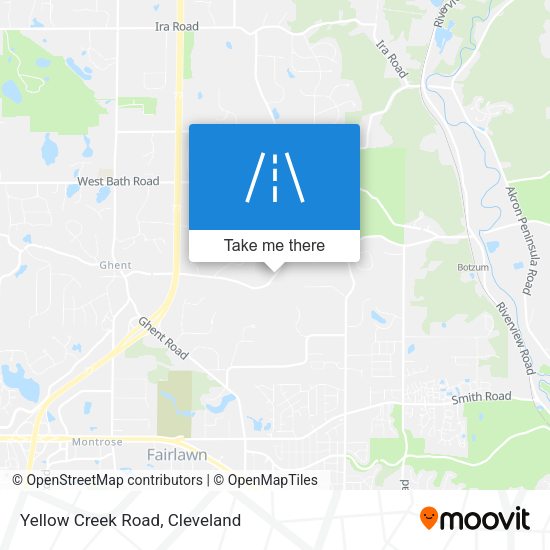 Yellow Creek Road map