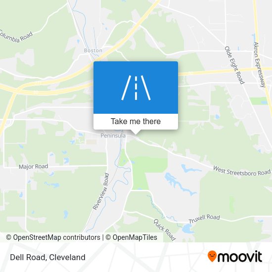Mapa de Dell Road